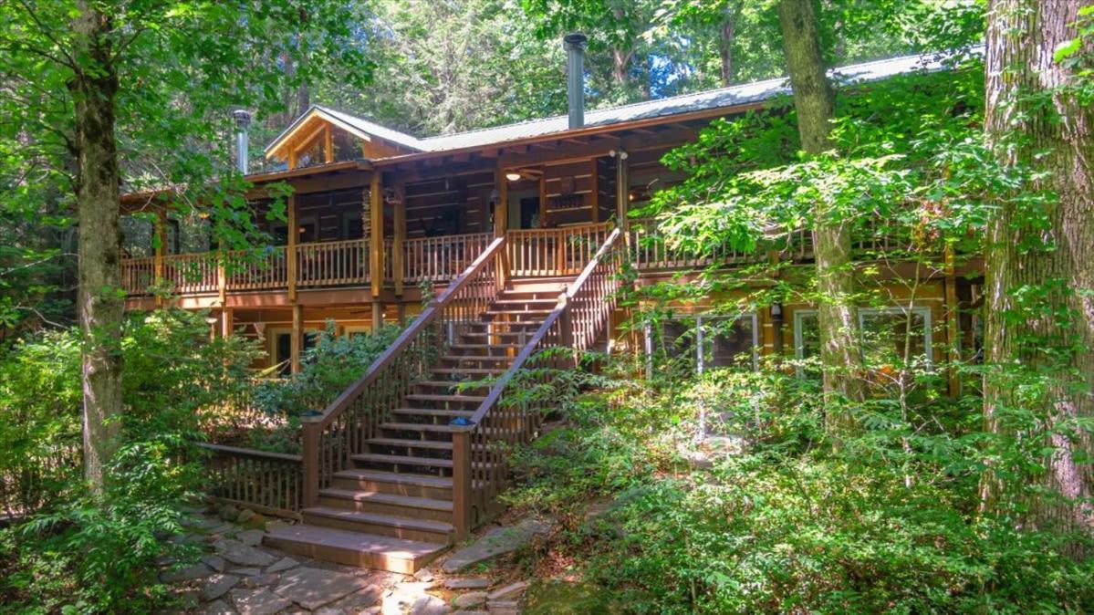 Waterfront Mountain Cabin With Hot Tub Villa Blue Ridge Kültér fotó