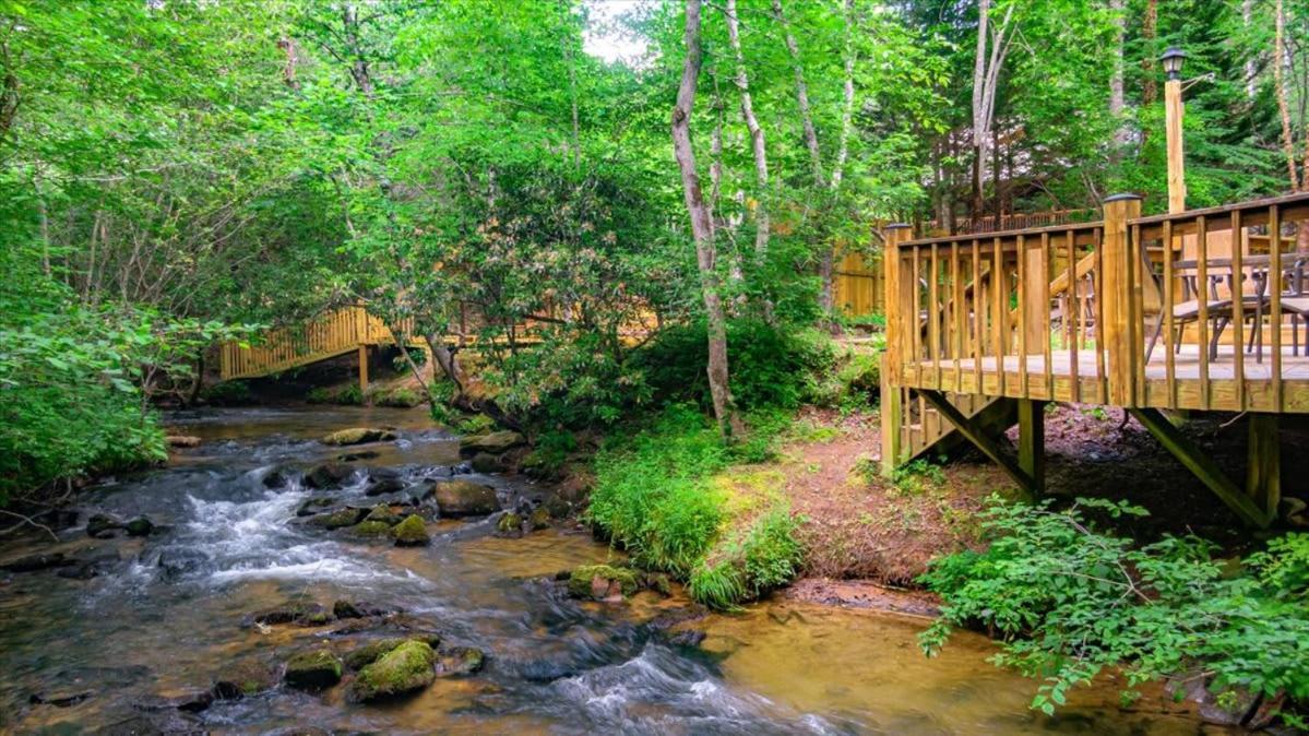 Waterfront Mountain Cabin With Hot Tub Villa Blue Ridge Kültér fotó